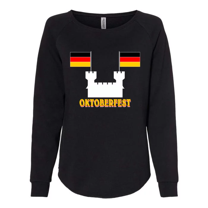 Oktoberfest Castle Flag Womens California Wash Sweatshirt