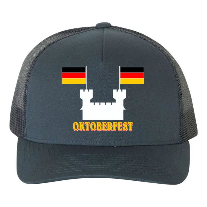 Oktoberfest Castle Flag Yupoong Adult 5-Panel Trucker Hat