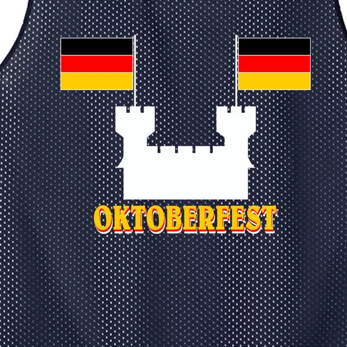 Oktoberfest Castle Flag Mesh Reversible Basketball Jersey Tank