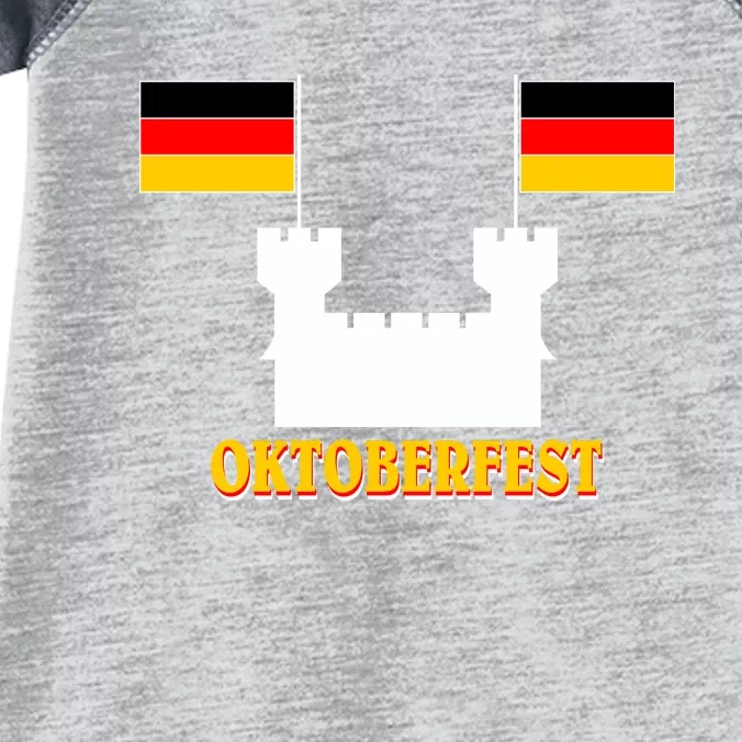 Oktoberfest Castle Flag Infant Baby Jersey Bodysuit