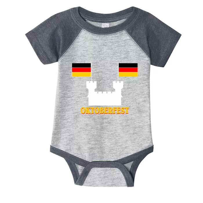 Oktoberfest Castle Flag Infant Baby Jersey Bodysuit