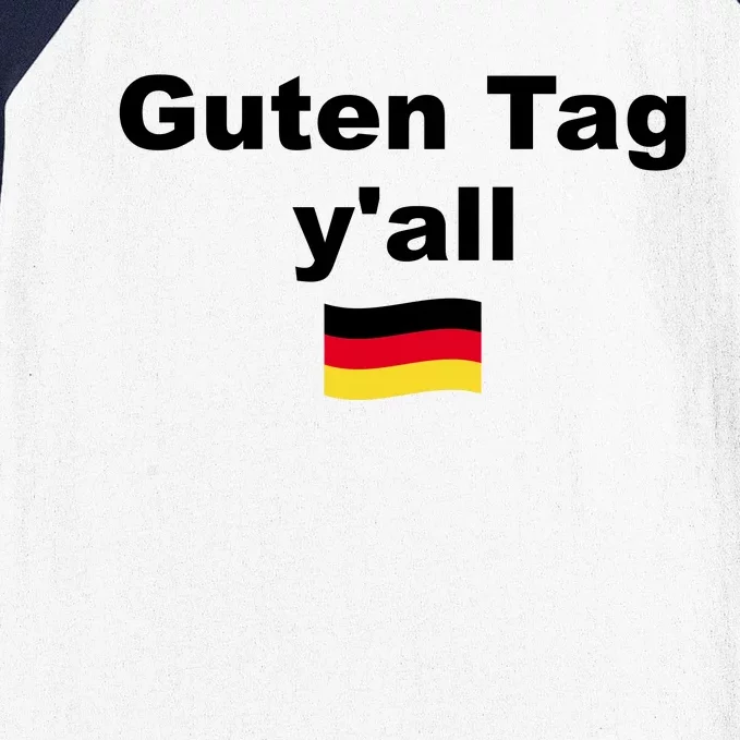 Oktoberfest | Guten Tag yall | Funny Outfit Germany Flag Baseball Sleeve Shirt