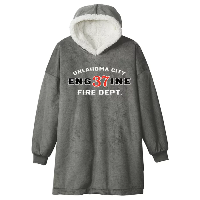 Oklahoma City Fire Dept Engine 37 Hooded Wearable Blanket