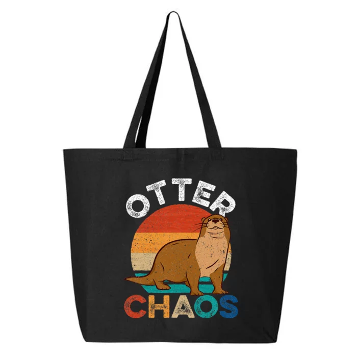 Otter Chaos For Wo Cute Otter Lover 25L Jumbo Tote