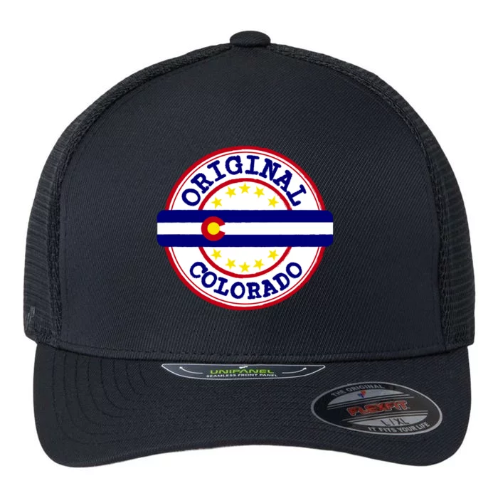 Original Colorado Flag Logo Flexfit Unipanel Trucker Cap