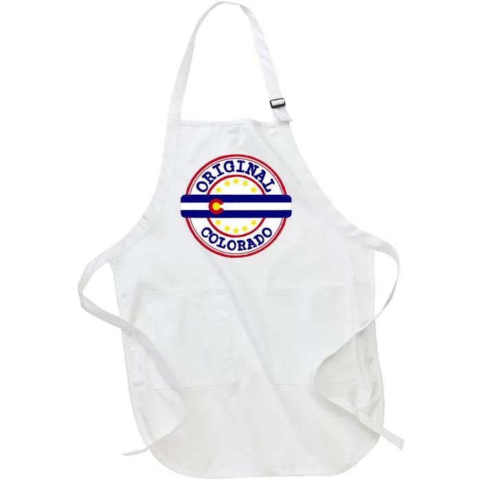 Original Colorado Flag Logo Full-Length Apron With Pocket