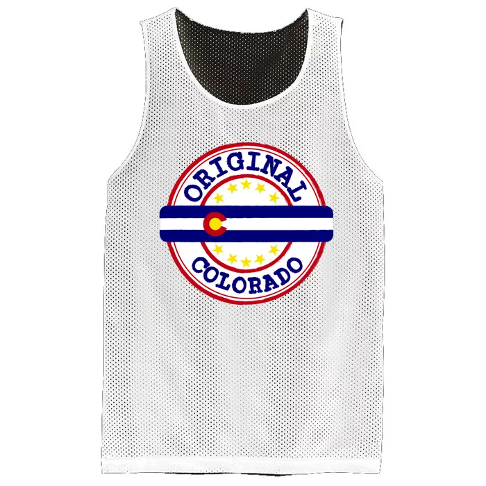 Original Colorado Flag Logo Mesh Reversible Basketball Jersey Tank