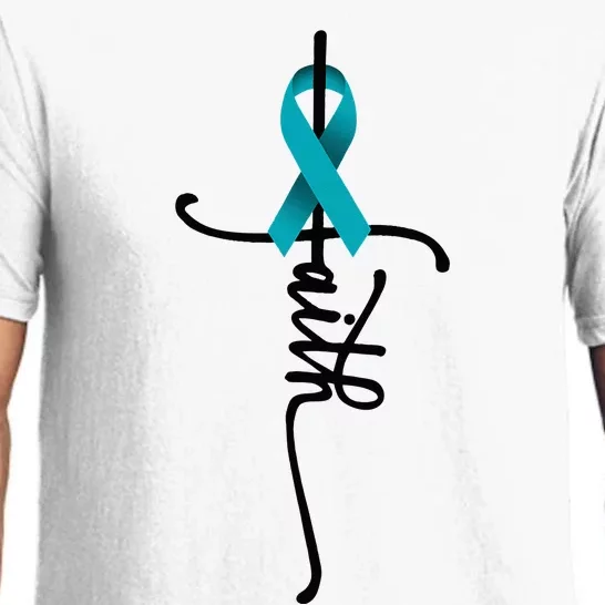 Ovarian Cancer Faith Ovarian Cancer Awareness Support Pajama Set