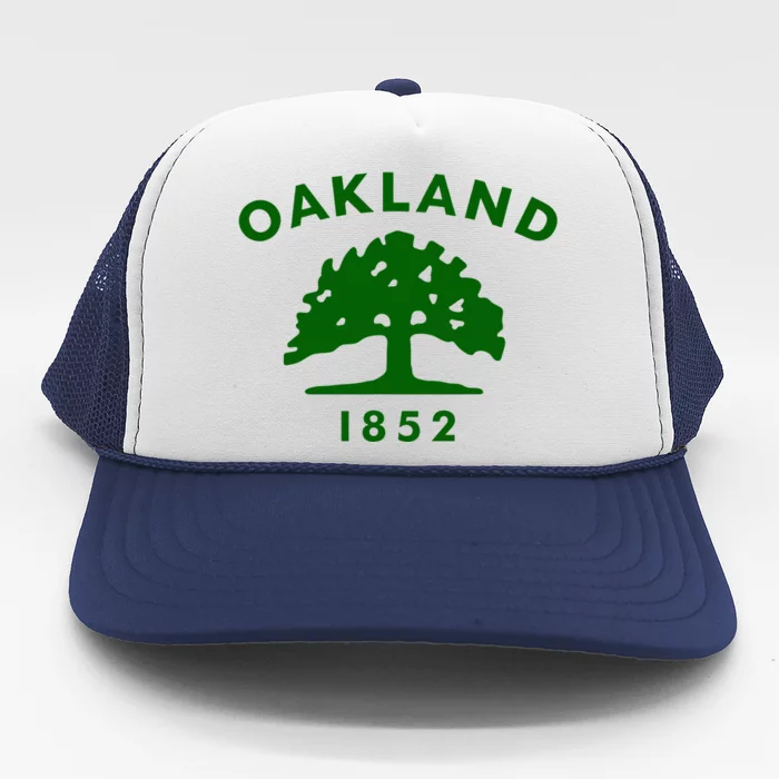 Oakland City Flag State Of California The Bay Area Town Trucker Hat