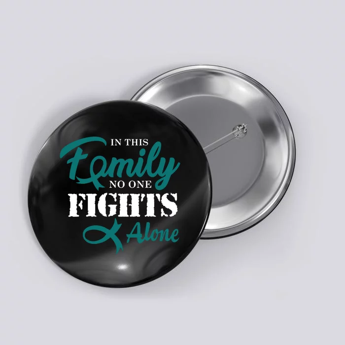 Ovarian Cancer Fight Cancer Ribbon Button