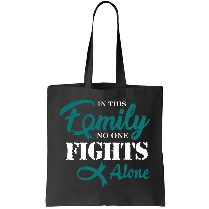 Ovarian Cancer Fight Cancer Ribbon Tote Bag