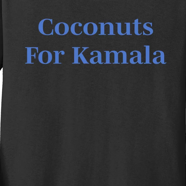 Ohkay Coconuts For Kamala Kids Long Sleeve Shirt