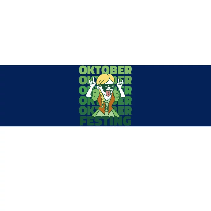 Oktoberfest Celebration Festive German Bumper Sticker