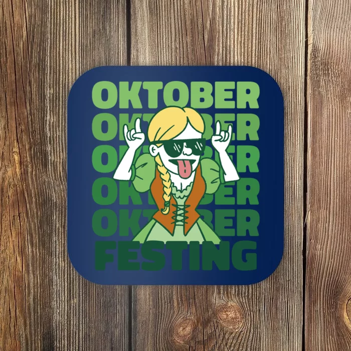 Oktoberfest Celebration Festive German Coaster