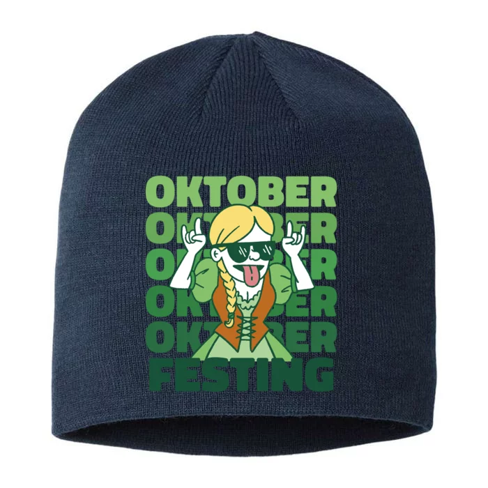 Oktoberfest Celebration Festive German 8 1/2in Sustainable Knit Beanie