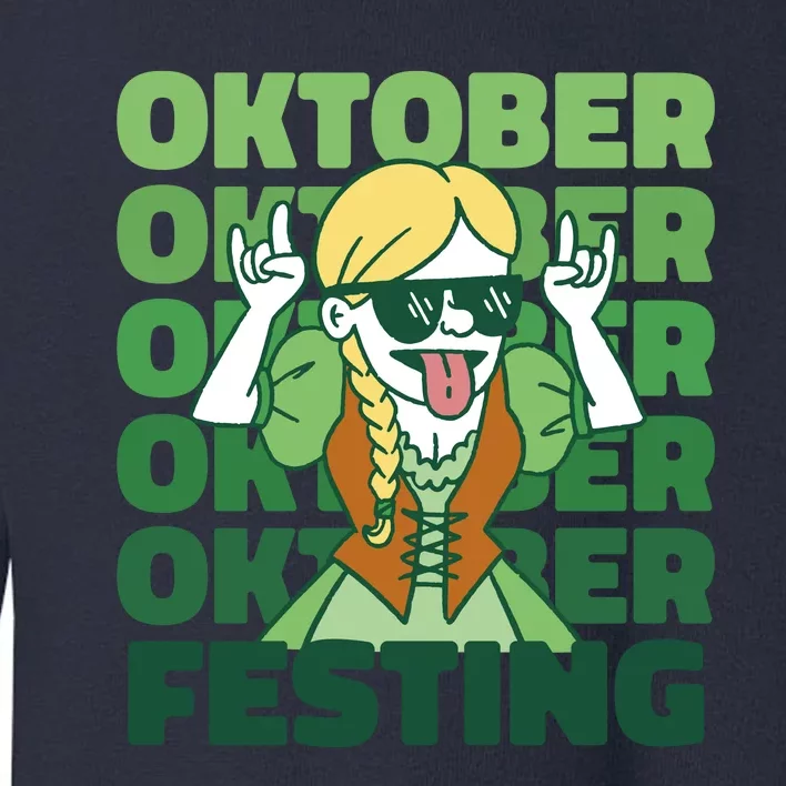 Oktoberfest Celebration Festive German Toddler Sweatshirt