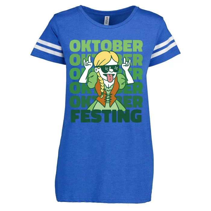 Oktoberfest Celebration Festive German Enza Ladies Jersey Football T-Shirt