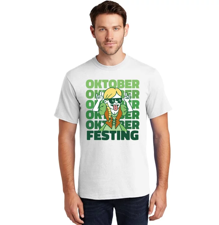 Oktoberfest Celebration Festive German Tall T-Shirt