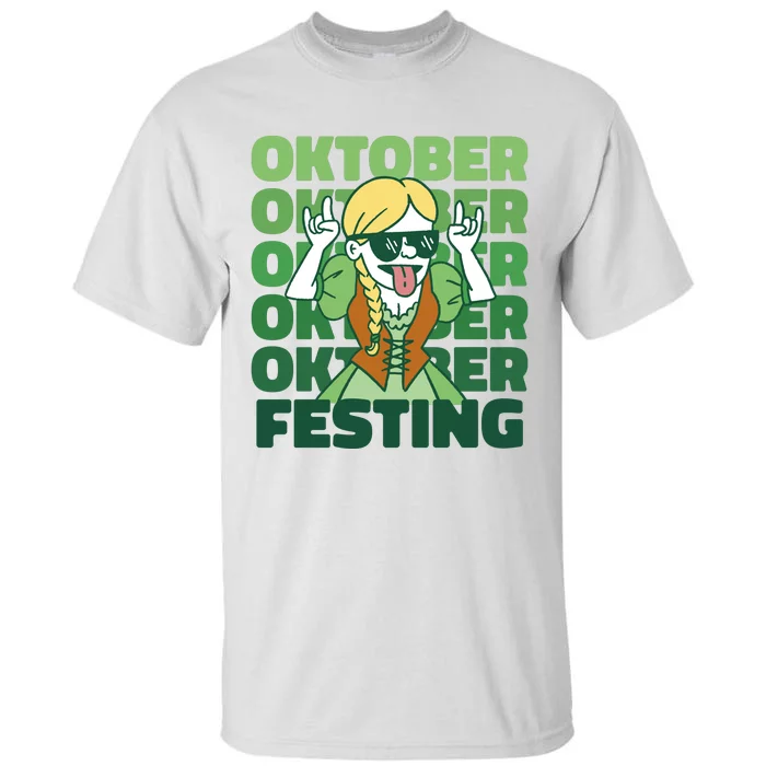 Oktoberfest Celebration Festive German Tall T-Shirt