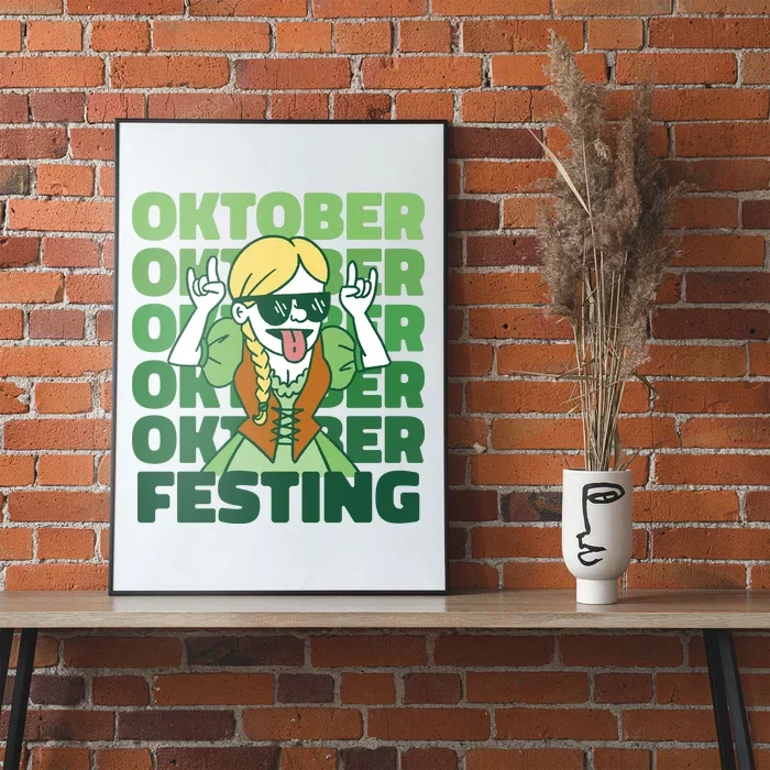 Oktoberfest Celebration Festive German Poster