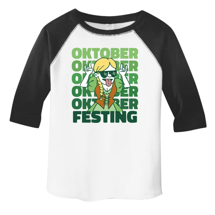 Oktoberfest Celebration Festive German Toddler Fine Jersey T-Shirt