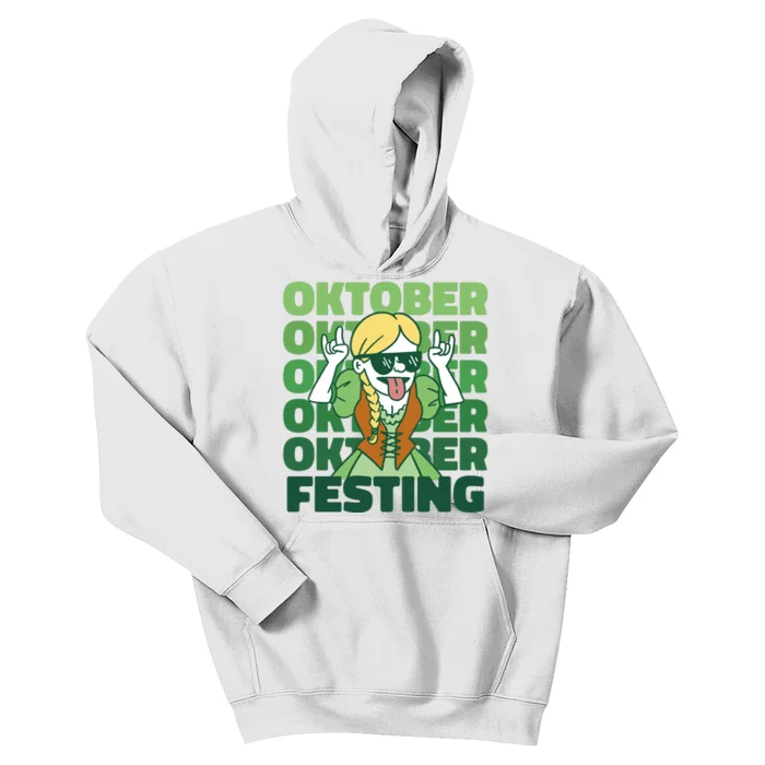 Oktoberfest Celebration Festive German Kids Hoodie