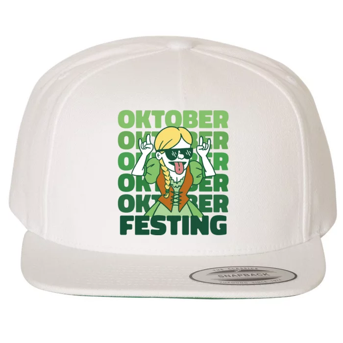 Oktoberfest Celebration Festive German Wool Snapback Cap