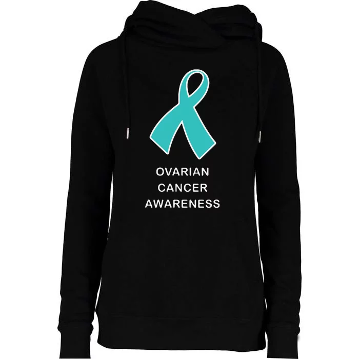 Ovarian Cancer For Women For Awareness Products Womens Funnel Neck Pullover Hood