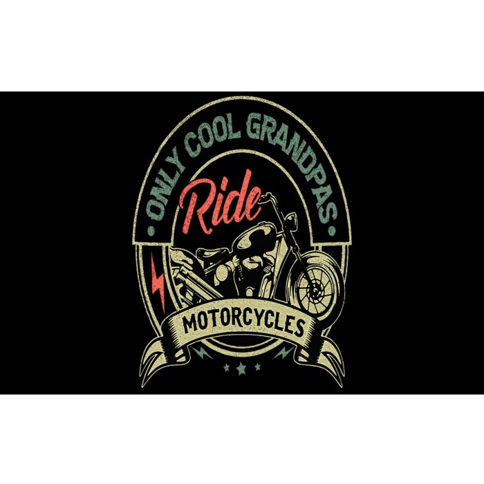 Only Cool Grandpas Ride Motorcycles Vintage Bumper Sticker