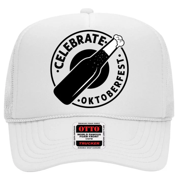 Oktoberfest Celebration Graphic High Crown Mesh Trucker Hat