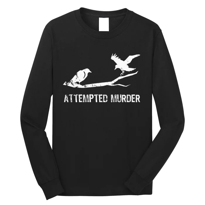 Ornithology Crows Grunge literary readers Long Sleeve Shirt