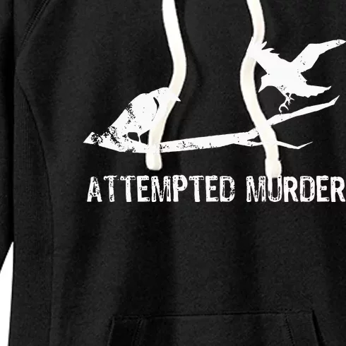 Ornithology Crows Grunge literary readers Women's Fleece Hoodie