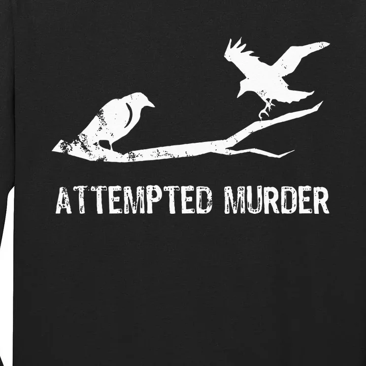 Ornithology Crows Grunge literary readers Tall Long Sleeve T-Shirt