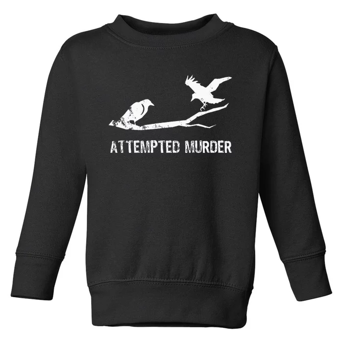 Ornithology Crows Grunge literary readers Toddler Sweatshirt