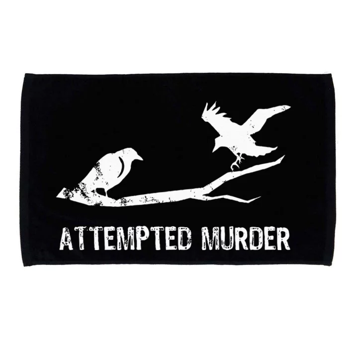 Ornithology Crows Grunge literary readers Microfiber Hand Towel