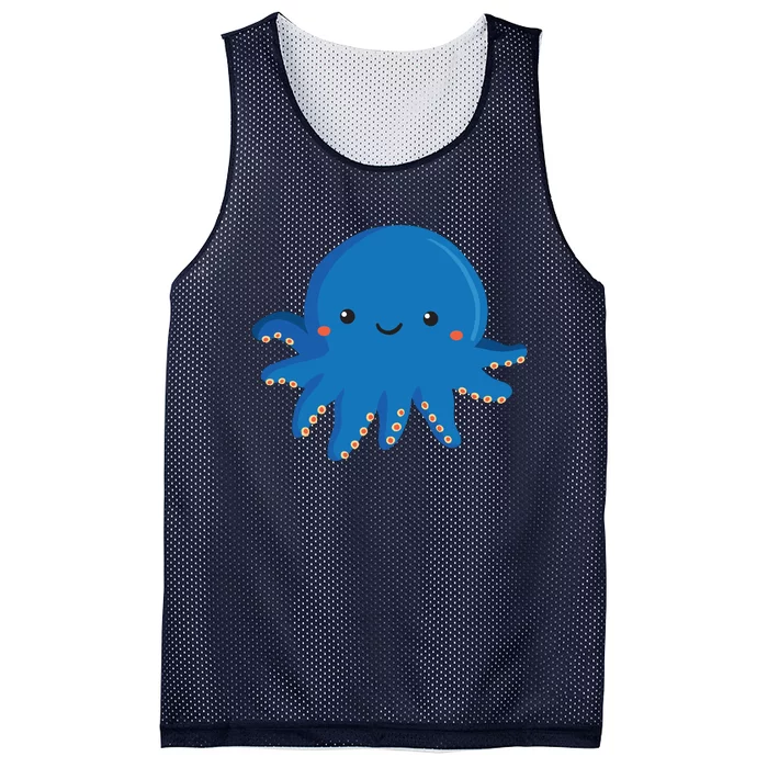 Octopus Cute Girl And Boy Octopus Mesh Reversible Basketball Jersey Tank