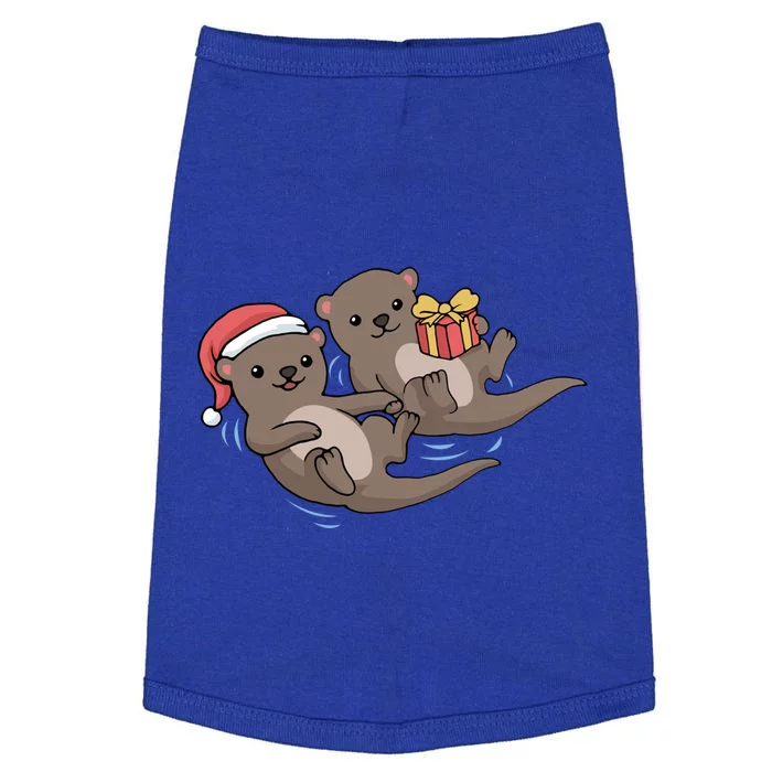 Otter Christmas Great Gift Doggie Tank