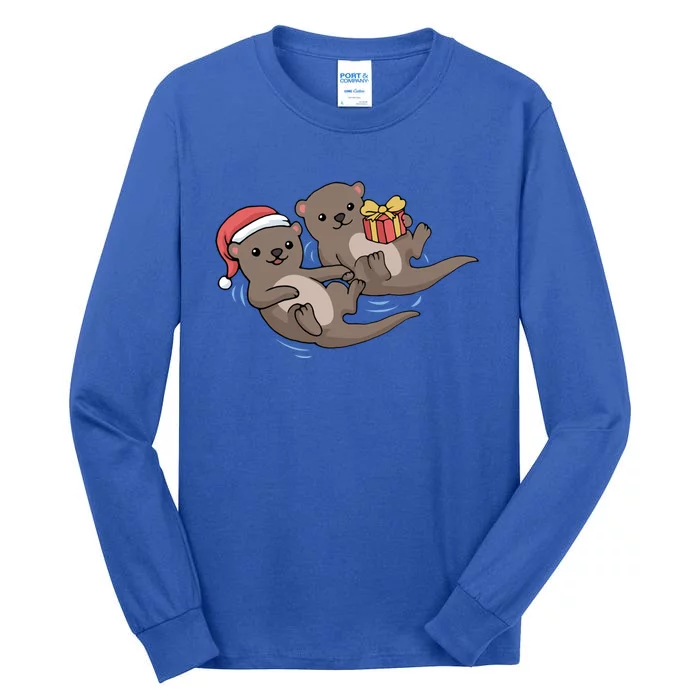 Otter Christmas Great Gift Tall Long Sleeve T-Shirt