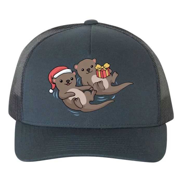 Otter Christmas Great Gift Yupoong Adult 5-Panel Trucker Hat