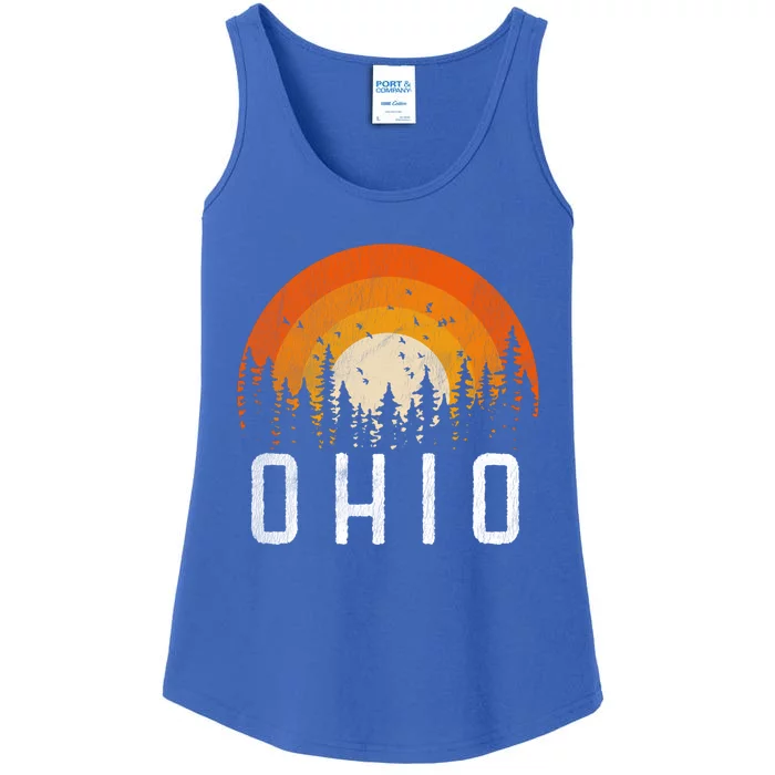 Ohio Cute Gift Retro Style Vintage 70s 80s 90s Gift Cool Gift Ladies Essential Tank