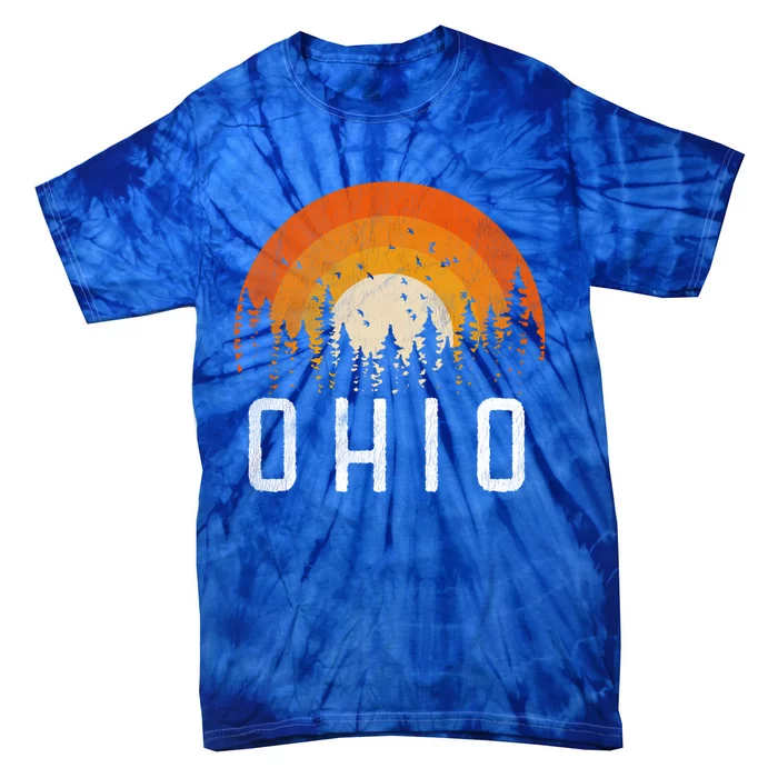 Ohio Cute Gift Retro Style Vintage 70s 80s 90s Gift Cool Gift Tie-Dye T-Shirt