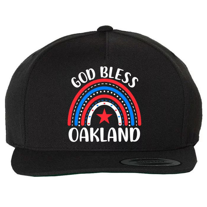 Oakland California Great Gift I Love Oakland Usa Gift Wool Snapback Cap