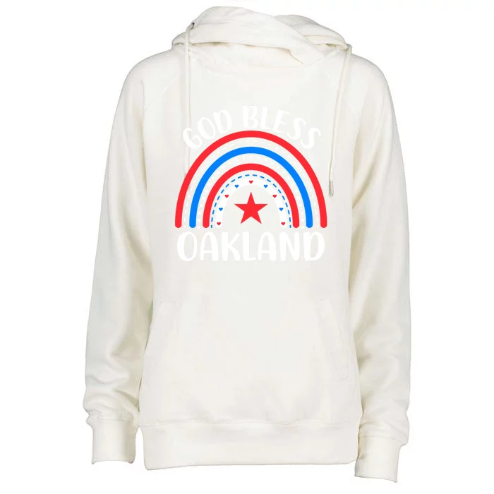 Oakland California Great Gift I Love Oakland Usa Gift Womens Funnel Neck Pullover Hood