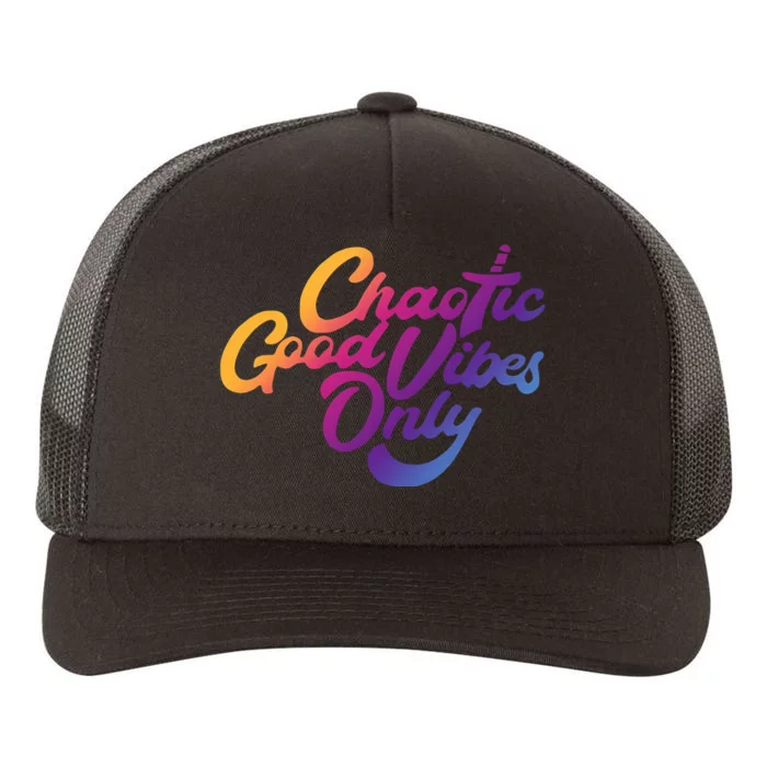 Outsidexbox Chaotic Good Vibes Only Yupoong Adult 5-Panel Trucker Hat