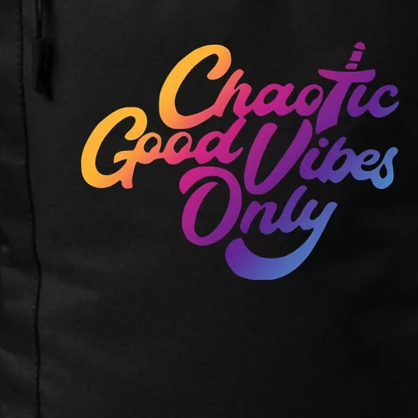 Outsidexbox Chaotic Good Vibes Only Daily Commute Backpack