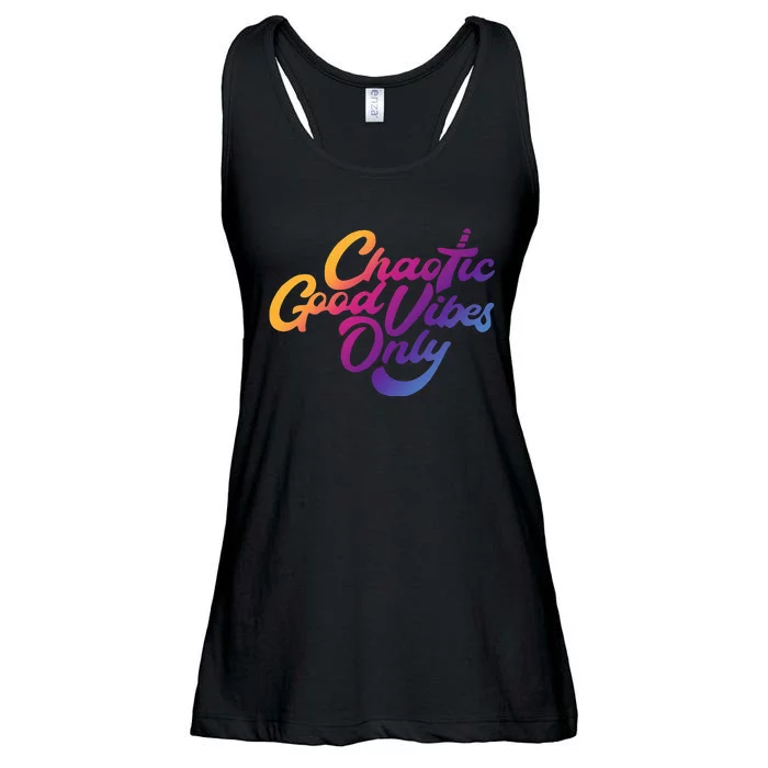 Outsidexbox Chaotic Good Vibes Only Ladies Essential Flowy Tank