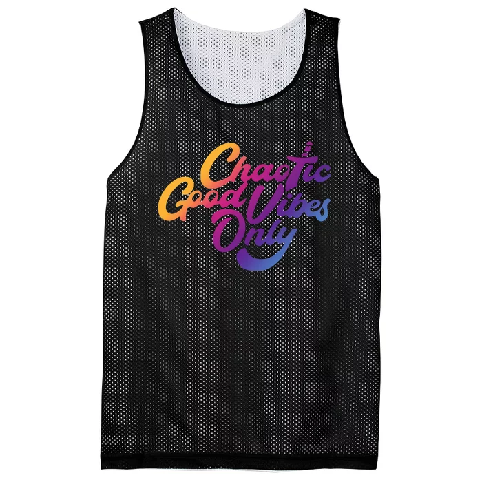 Outsidexbox Chaotic Good Vibes Only Mesh Reversible Basketball Jersey Tank