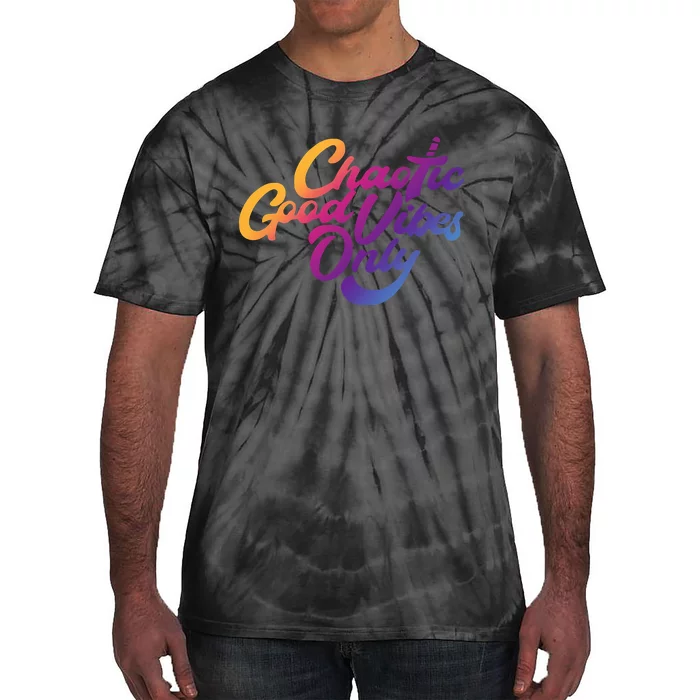 Outsidexbox Chaotic Good Vibes Only Tie-Dye T-Shirt