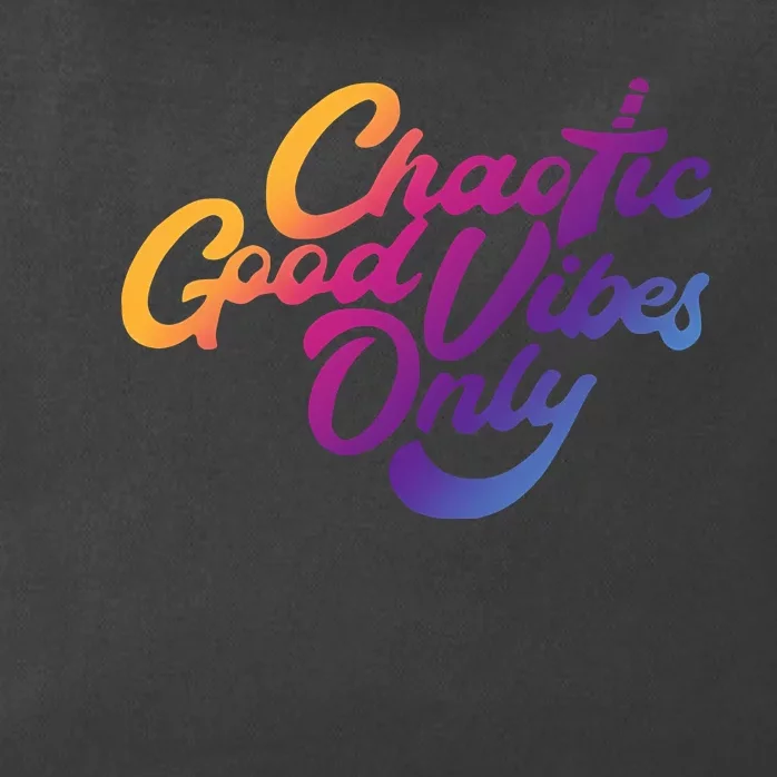 Outsidexbox Chaotic Good Vibes Only Zip Tote Bag