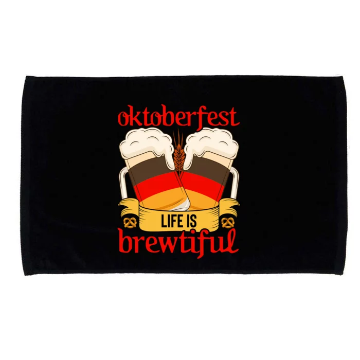 Oktoberfest Celebration Graphic Microfiber Hand Towel